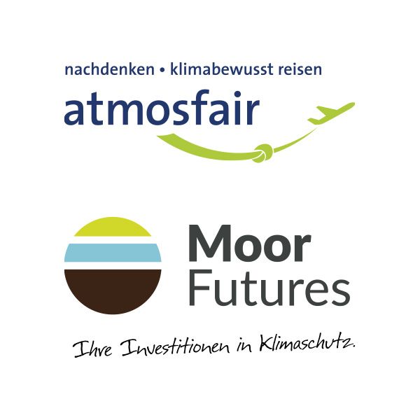 atmosfair und Moor Futures Logo