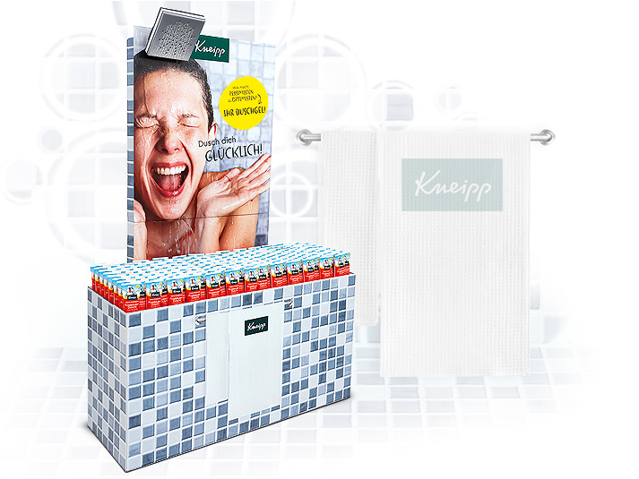 Kneipp shower display 